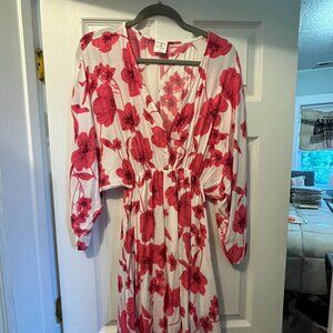 By Together Pink Floral Dress - Small